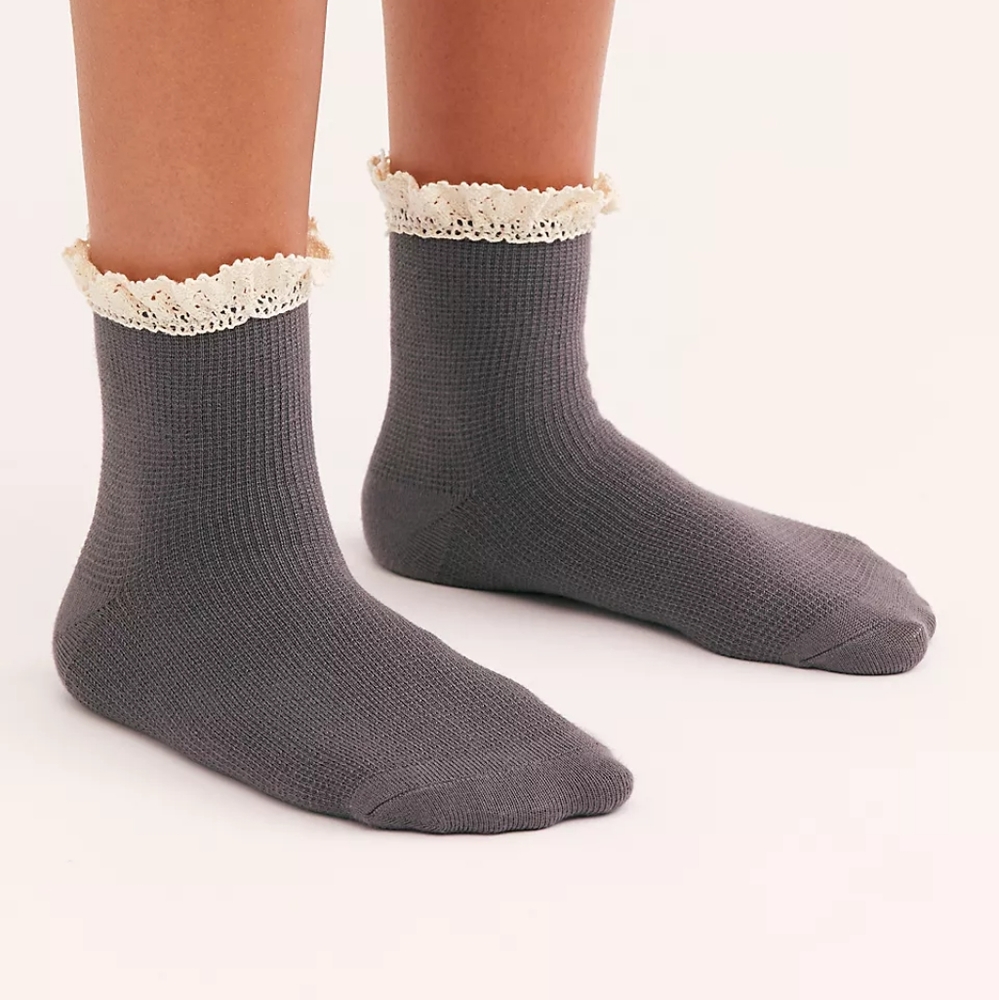Free People Beloved Waffle Knit Socks